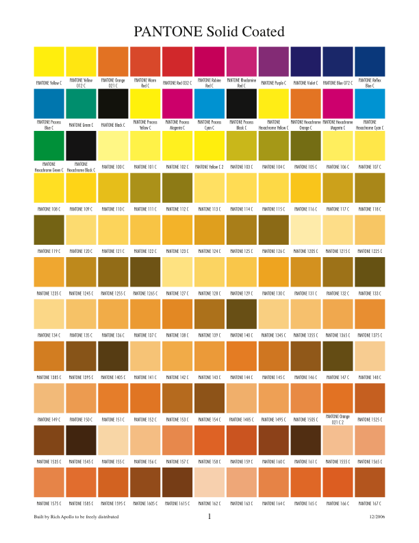 Pantone solid coated 4